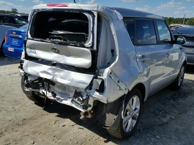 KNDJP3A52E7702542 - 2014 KIA SOUL + SILVER photo 4