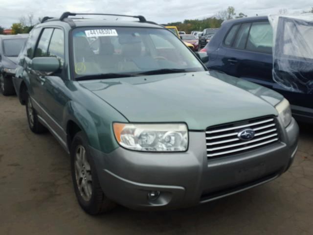 JF1SG67686H753972 - 2006 SUBARU FORESTER 2 GREEN photo 1