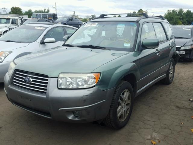 JF1SG67686H753972 - 2006 SUBARU FORESTER 2 GREEN photo 2