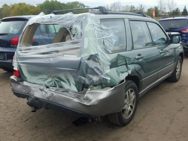 JF1SG67686H753972 - 2006 SUBARU FORESTER 2 GREEN photo 4