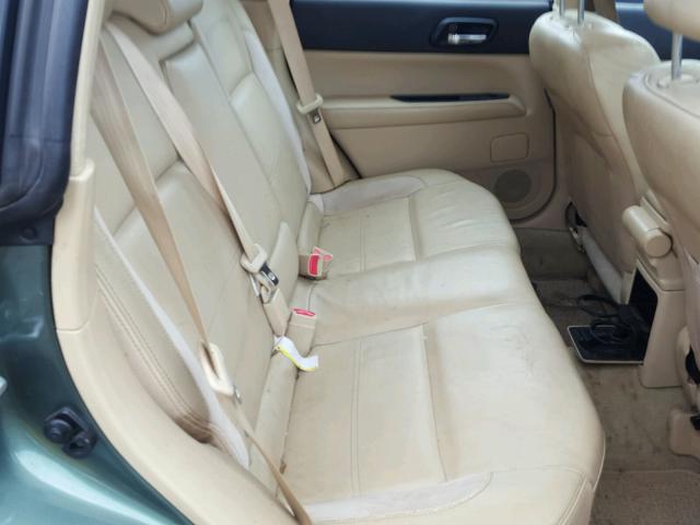 JF1SG67686H753972 - 2006 SUBARU FORESTER 2 GREEN photo 6