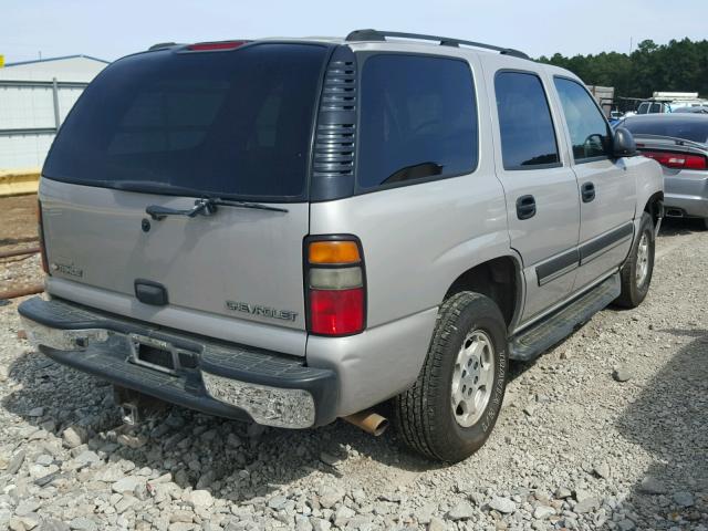 1GNEC13V95J129261 - 2005 CHEVROLET TAHOE SILVER photo 4