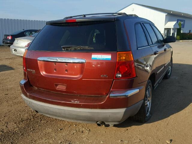 2A8GM68X07R102737 - 2007 CHRYSLER PACIFICA T BURGUNDY photo 4