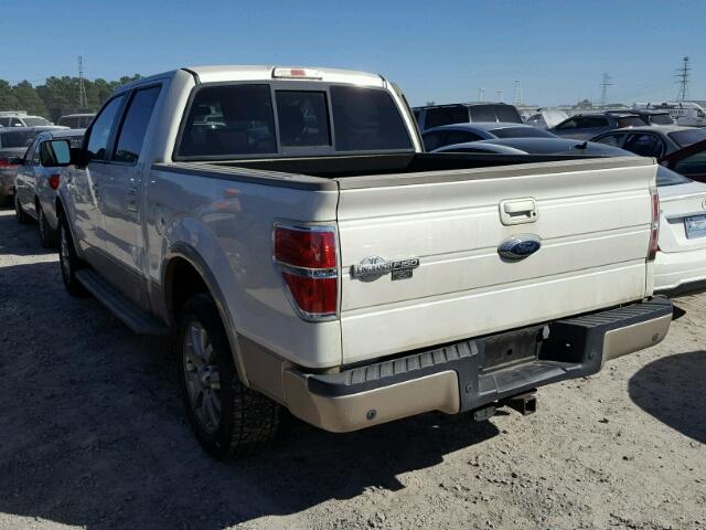 1FTPW12V89KB45445 - 2009 FORD F150 SUPER WHITE photo 3