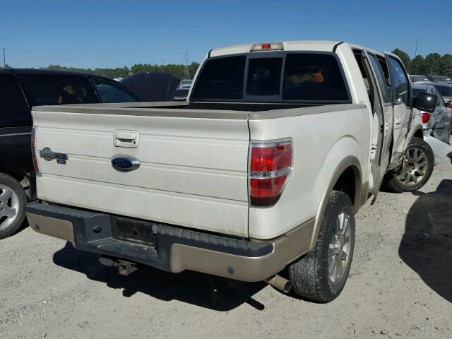 1FTPW12V89KB45445 - 2009 FORD F150 SUPER WHITE photo 4