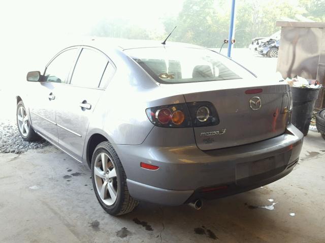 JM1BK123651343834 - 2005 MAZDA 3 S SILVER photo 3