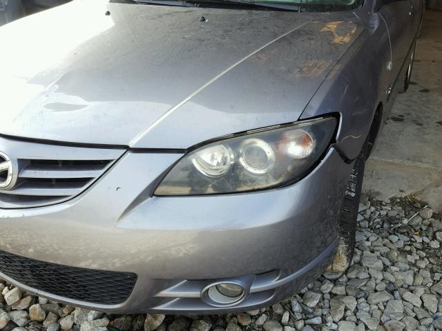 JM1BK123651343834 - 2005 MAZDA 3 S SILVER photo 9