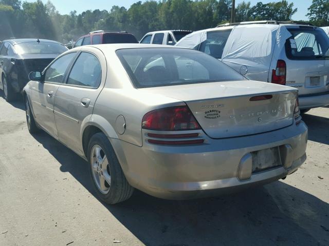 1B3EL46X02N337509 - 2002 DODGE STRATUS SE GOLD photo 3