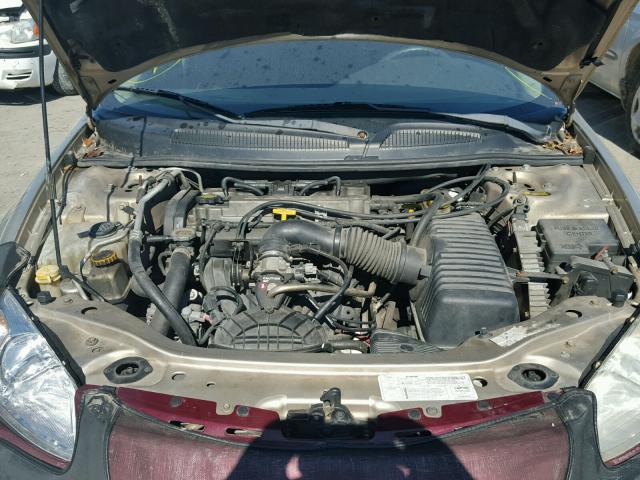 1B3EL46X02N337509 - 2002 DODGE STRATUS SE GOLD photo 7