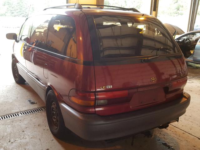 JT3AC24SXS1041384 - 1995 TOYOTA PREVIA LE RED photo 3