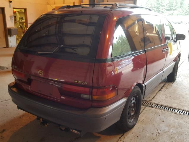 JT3AC24SXS1041384 - 1995 TOYOTA PREVIA LE RED photo 4