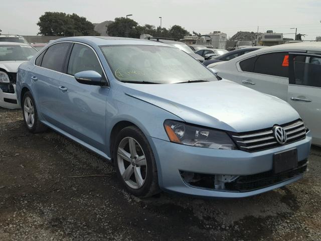 1VWBH7A39CC048292 - 2012 VOLKSWAGEN PASSAT SE BLUE photo 1