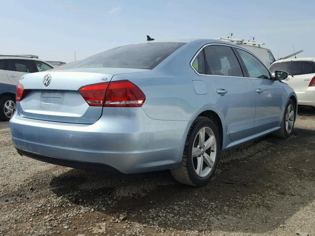 1VWBH7A39CC048292 - 2012 VOLKSWAGEN PASSAT SE BLUE photo 4