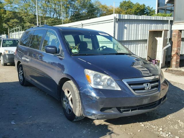 5FNRL38457B031649 - 2007 HONDA ODYSSEY EX BLUE photo 1