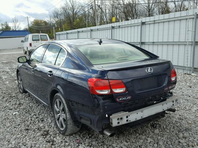 JTHCE96S180021266 - 2008 LEXUS GS 350 BLUE photo 3