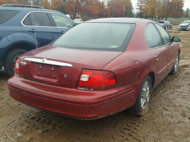 1MEFM55S13G620520 - 2003 MERCURY SABLE BURGUNDY photo 4