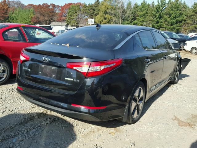 KNAGM4AD4D5054418 - 2013 KIA OPTIMA HYB BLACK photo 4