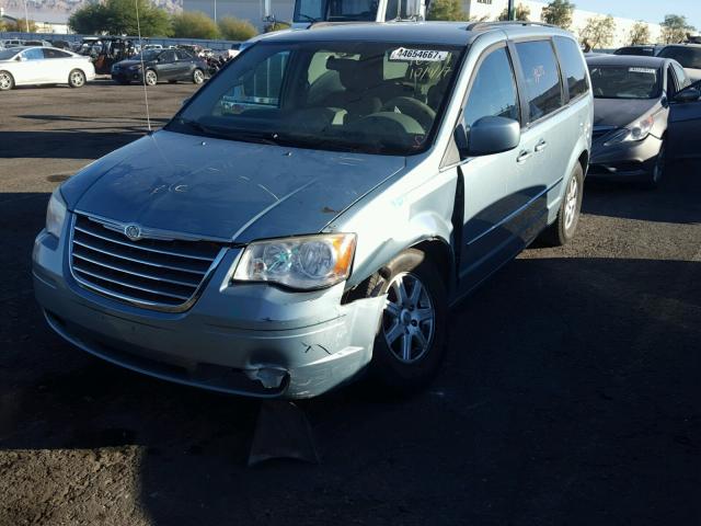 2A4RR5D12AR270555 - 2010 CHRYSLER TOWN & COU BLUE photo 2