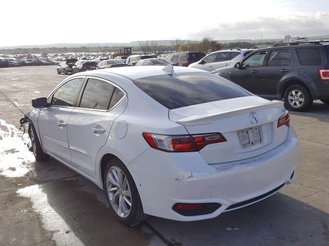 19UDE2F37GA013172 - 2016 ACURA ILX BASE WHITE photo 3