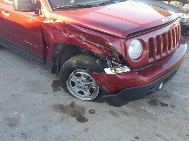 1C4NJPBA0ED714745 - 2014 JEEP PATRIOT SP RED photo 9