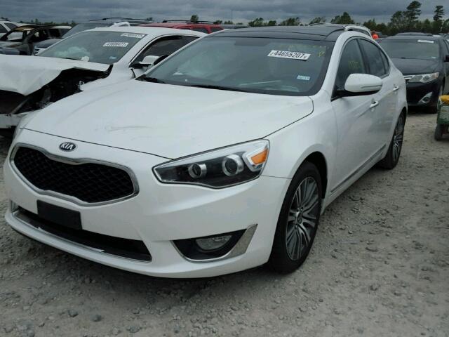 KNALN4D72E5163866 - 2014 KIA CADENZA PR WHITE photo 2