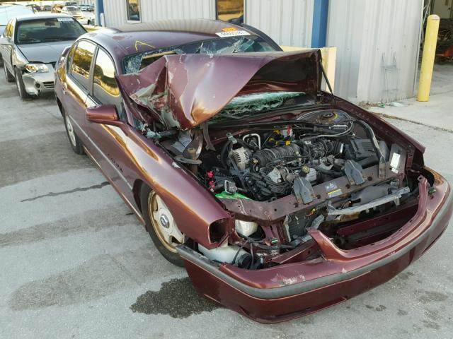 2G1WH55K129222994 - 2002 CHEVROLET IMPALA BURGUNDY photo 1