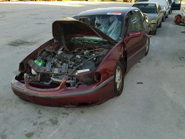 2G1WH55K129222994 - 2002 CHEVROLET IMPALA BURGUNDY photo 2