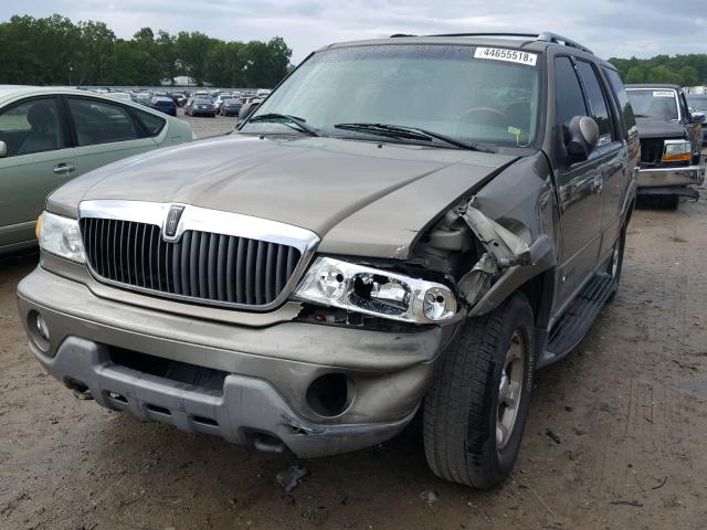 5LMFU28R62LJ09389 - 2002 LINCOLN NAVIGATOR Brązowy zdjęcie 2