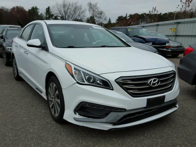 5NPE34AF5FH100422 - 2015 HYUNDAI SONATA WHITE photo 1