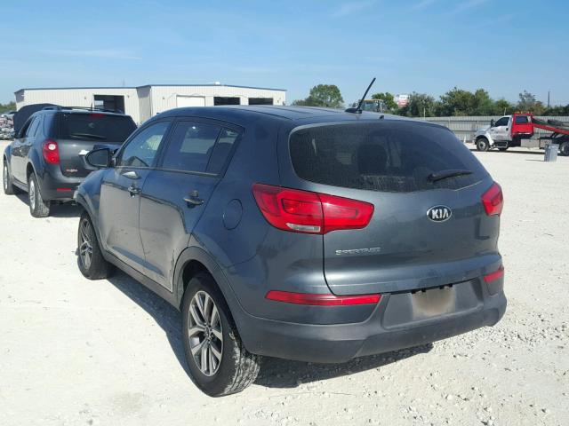 KNDPB3AC4E7558340 - 2014 KIA SPORTAGE B GRAY photo 3