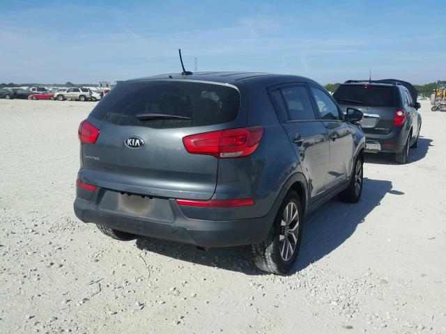 KNDPB3AC4E7558340 - 2014 KIA SPORTAGE B GRAY photo 4