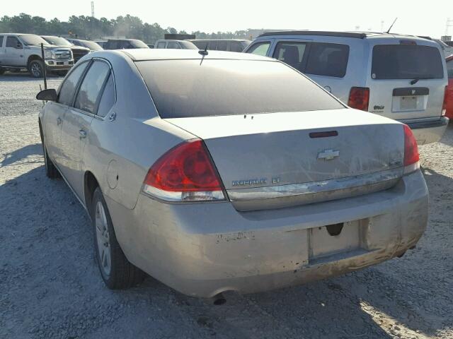 2G1WC583581264255 - 2008 CHEVROLET IMPALA BEIGE photo 3