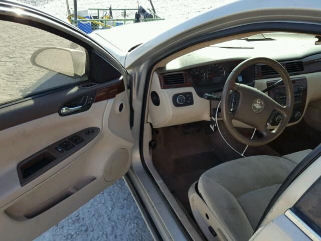 2G1WC583581264255 - 2008 CHEVROLET IMPALA BEIGE photo 9