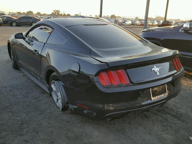 1FA6P8AM0H5310000 - 2017 FORD MUSTANG BLACK photo 3