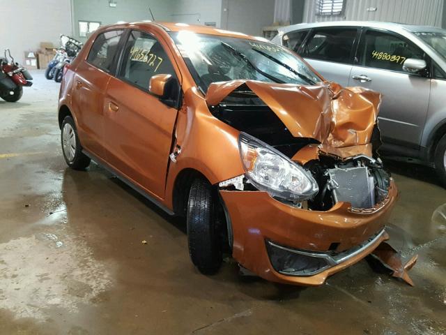 ML32A3HJ9HH001281 - 2017 MITSUBISHI MIRAGE ES ORANGE photo 1