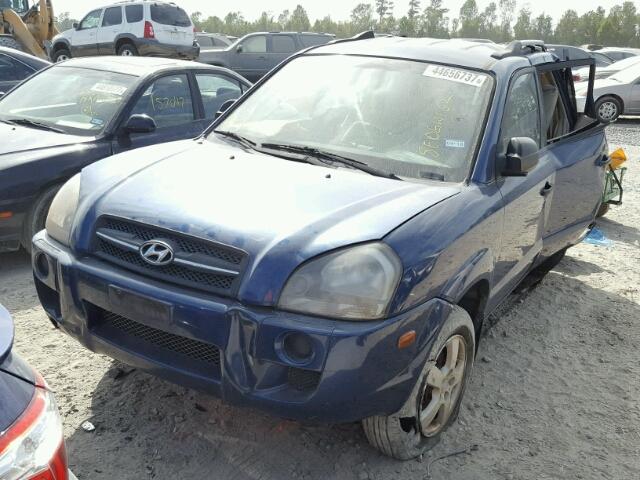 KM8JM12B07U567367 - 2007 HYUNDAI TUCSON GLS BLUE photo 2