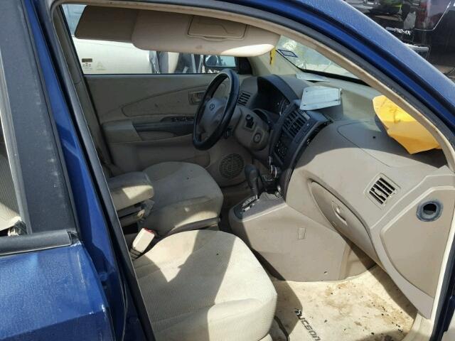 KM8JM12B07U567367 - 2007 HYUNDAI TUCSON GLS BLUE photo 5