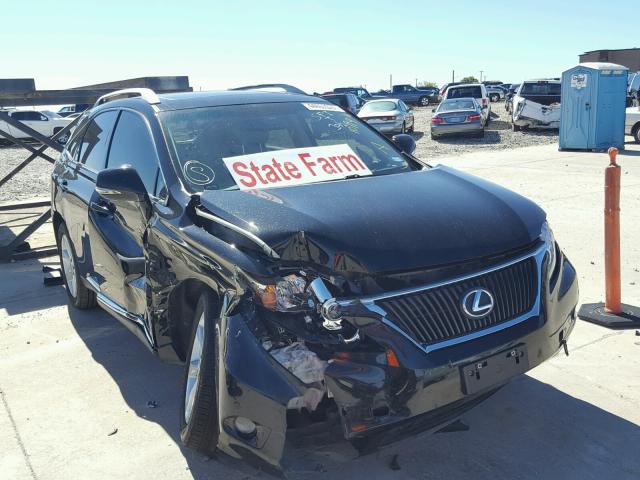 2T2BK1BA1CC145441 - 2012 LEXUS RX 350 BLACK photo 1