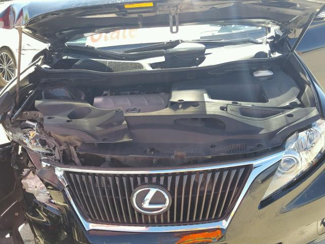 2T2BK1BA1CC145441 - 2012 LEXUS RX 350 BLACK photo 7