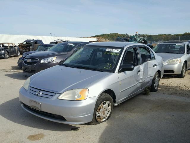 JHMES16521S011644 - 2001 HONDA CIVIC LX Gris photo 2