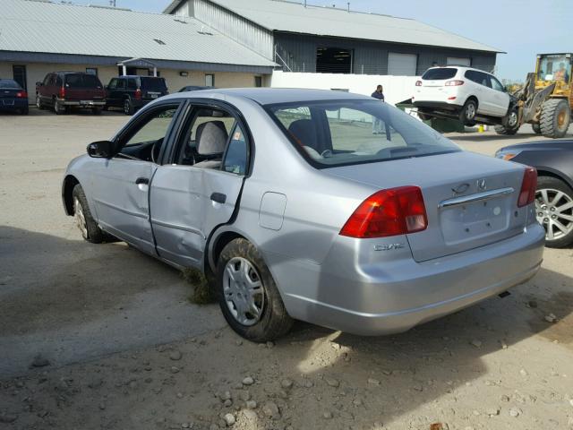 JHMES16521S011644 - 2001 HONDA CIVIC LX Gris photo 3