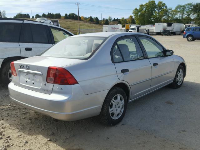 JHMES16521S011644 - 2001 HONDA CIVIC LX Gris photo 4