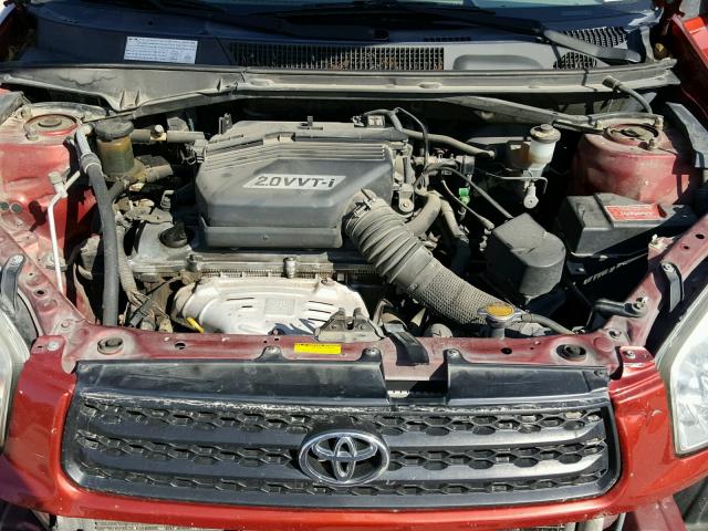 JTEGH20V810005622 - 2001 TOYOTA RAV4 RED photo 7