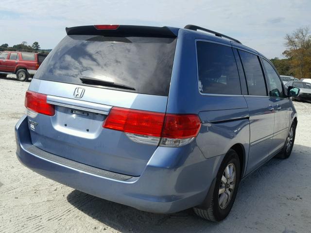 5FNRL38749B053784 - 2009 HONDA ODYSSEY EX BLUE photo 4