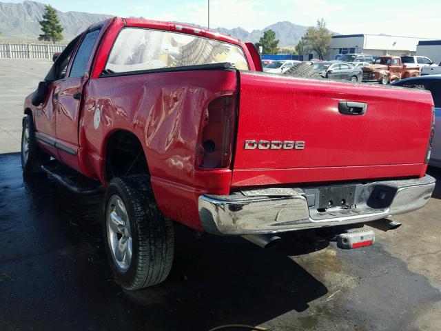 1D7HA18Z72S639403 - 2002 DODGE RAM 1500 RED photo 3