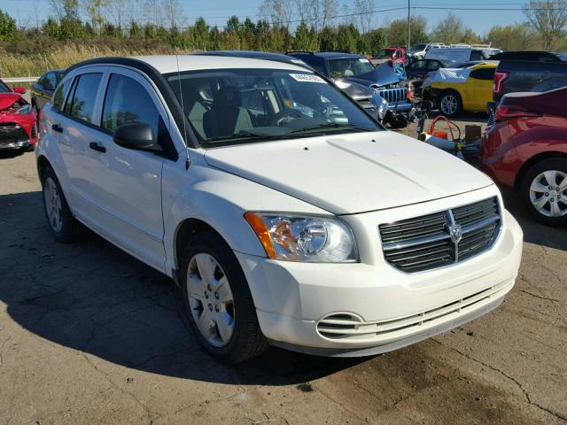 1B3HB48B37D203382 - 2007 DODGE CALIBER SX WHITE photo 1