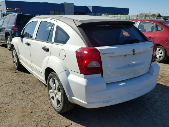 1B3HB48B37D203382 - 2007 DODGE CALIBER SX WHITE photo 3