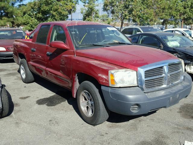 1D7HE28K86S636254 - 2006 DODGE DAKOTA QUA RED photo 1