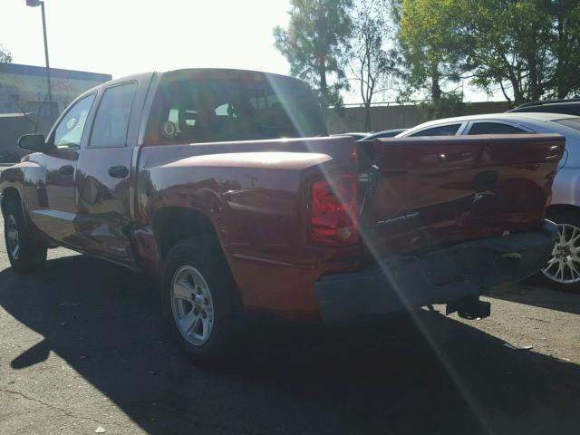 1D7HE28K86S636254 - 2006 DODGE DAKOTA QUA RED photo 9