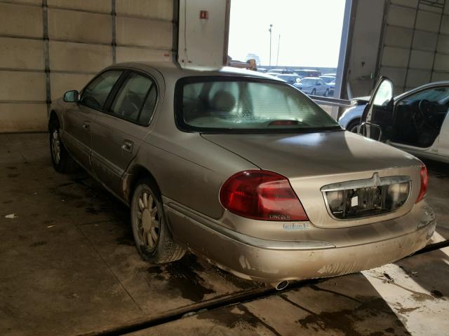 1LNHM97V7YY800669 - 2000 LINCOLN CONTINENTA BROWN photo 3